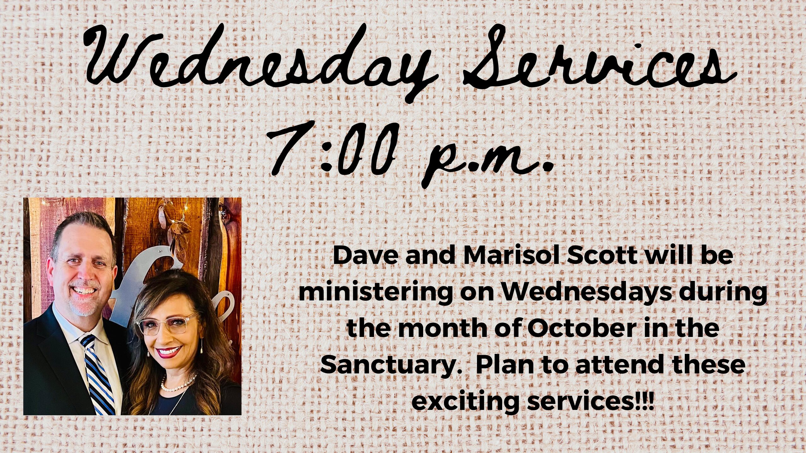 Wednesday Service