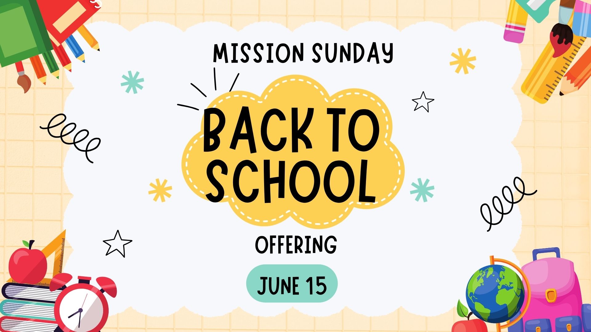 Mission Sunday Back to School Offering