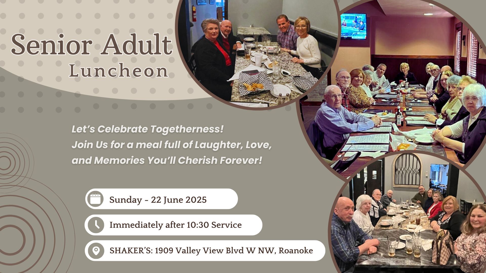 Senior Adult Lunch
